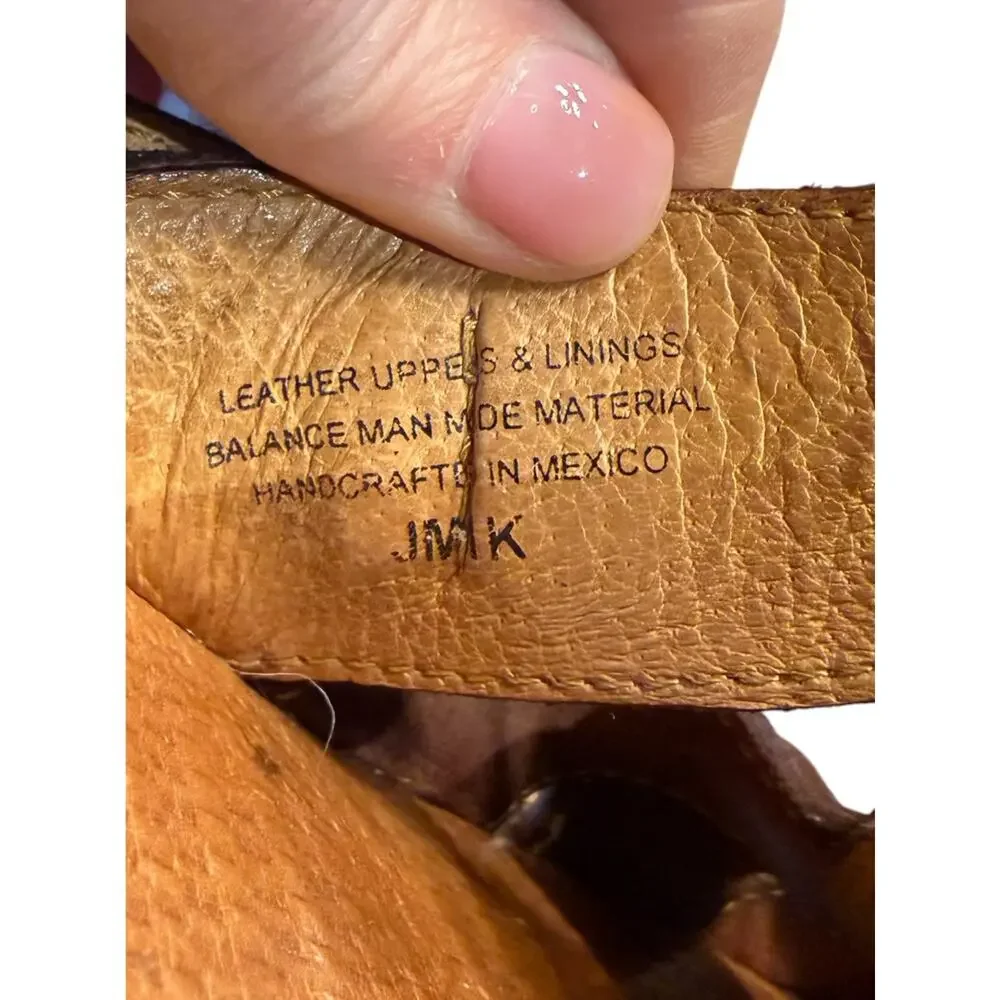 Born Women’s Size 9 Brown Leather Fisherman Slip On Sandals - Classic Comfort